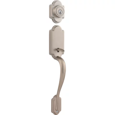 Arlington Handleset with Tustin Lever - Deadbolt Keyed One Side - featuring SmartKey