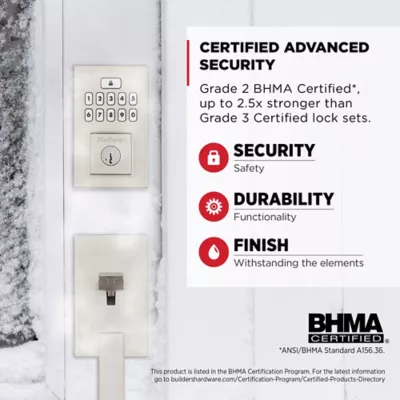 260 SmartCode Contemporary Electronic Deadbolt 3