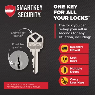 158 Deadbolt - Keyed One Side - featuring SmartKey 3