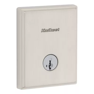 258 Crosstown Deadbolt (Rectangle) - Keyed One Side - featuring SmartKey