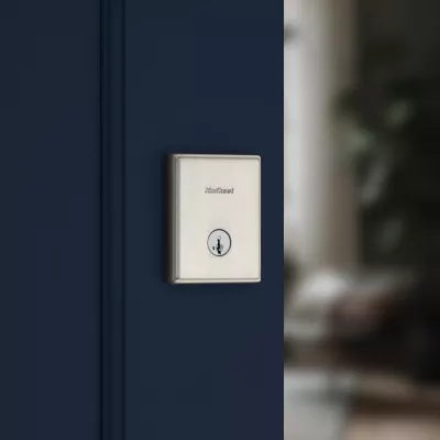 258 Crosstown Deadbolt (Rectangle) - Keyed One Side - featuring SmartKey 2