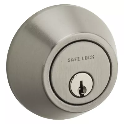 660 Contemporary Round Deadbolt - Keyed One Side - featuring SmartKey